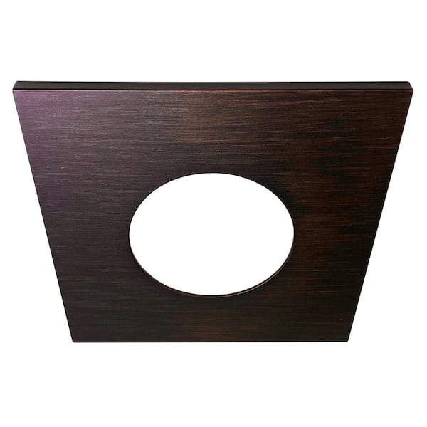 JBD 4 in. Square Flat Designer Trim in Tuscan Bronze