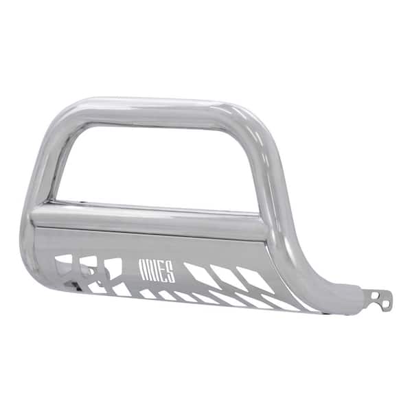 Aries 3-Inch Polished Stainless Steel Bull Bar, No-Drill, Select Nissan Frontier, Pathfinder, Xterra