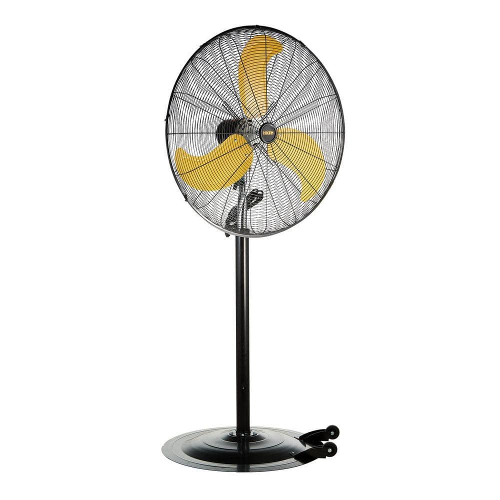 30 in. Heavy Duty High Velocity Pedestal Oscillating Fan In Yellow with Powerful 1/3 HP Motor Commercial or Industrial price history on PriceWatchPro
