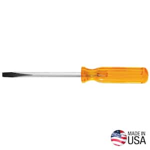 5/16 in. Keystone-Tip Flat Head Screwdriver with 8 in. Square Shank