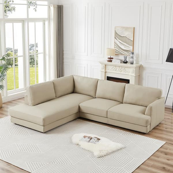 Ashcroft Furniture Co Glenville 108 in. Square Arm 2-Piece
