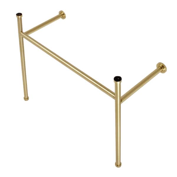 Kingston Brass Hartford Stainless Steel Console Sink Leg in Brushed Brass