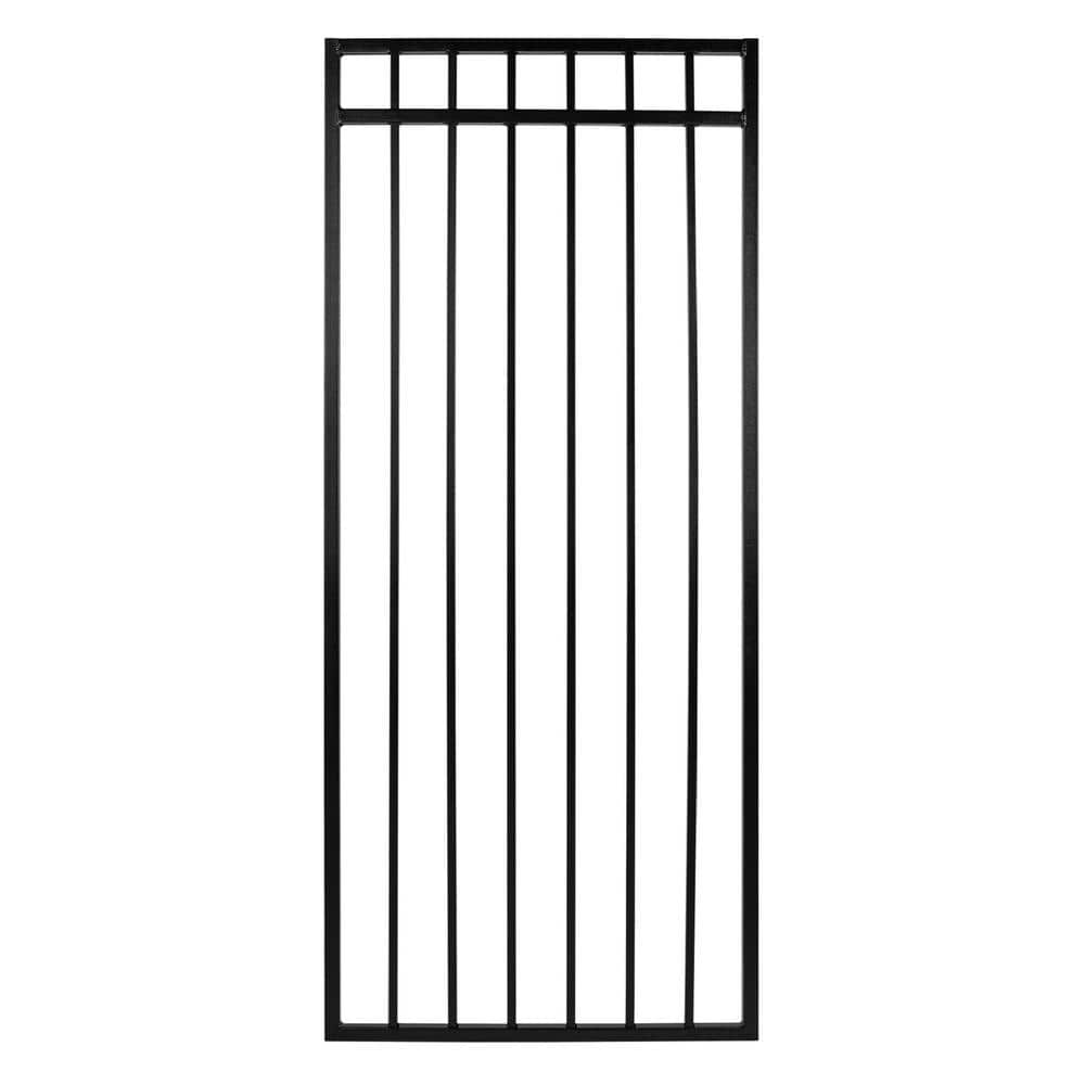 2.75 ft. x 5.67 ft. Coral Profile Black Iron Flat Top Fence Gate price history on PriceWatchPro