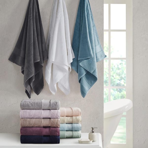 StyleWell HygroCotton Stone Gray 6-Piece Bath Towel Set