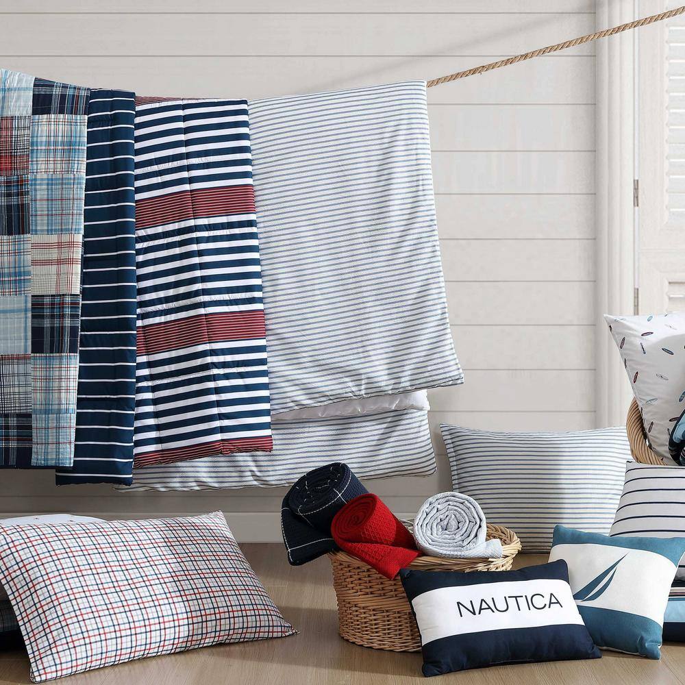King Navy Dusk Reversible Microfiber Comforter Set