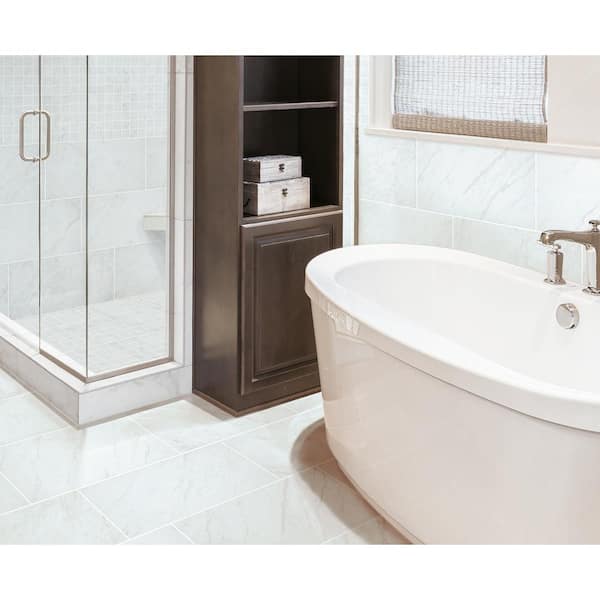 Florida Tile Home Collection Brilliance White Matte 12 in. x 24 in.  Rectified Porcelain Floor and Wall Tile (425.6 sq. ft. / pallet)  CHDEBRL1012X24P - The Home Depot