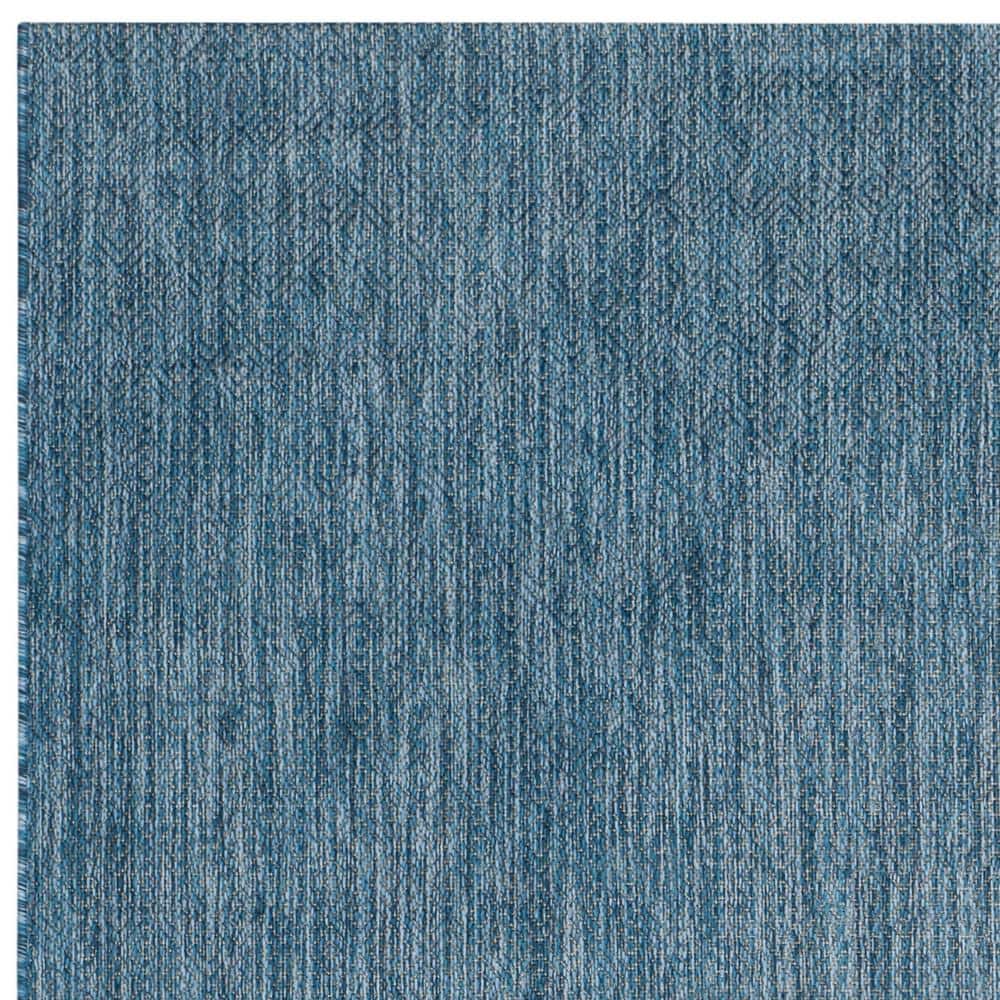 Navy Rectangular Easy Care Synthetic 9' x 12' Area Rug