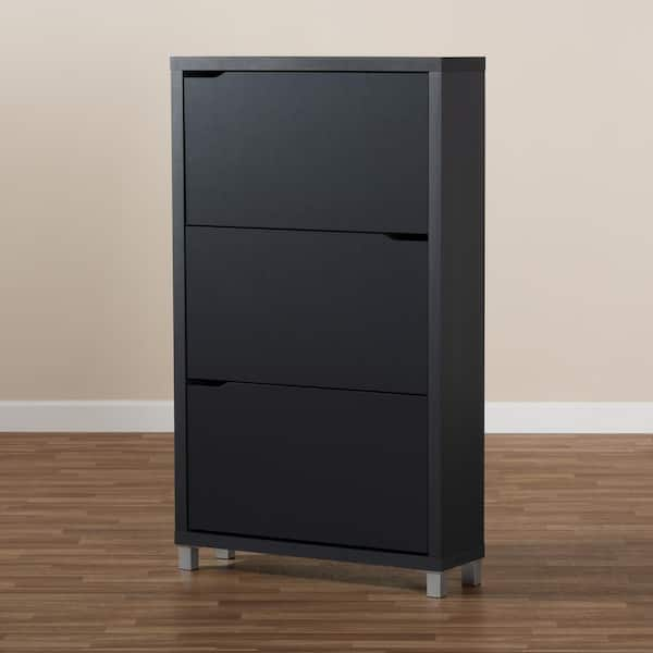 Baxton studio simms discount modern shoe cabinet