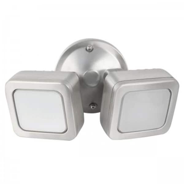 Feit Electric Dusk to Dawn Hardwired LED Mini Security Flood Light, Silver