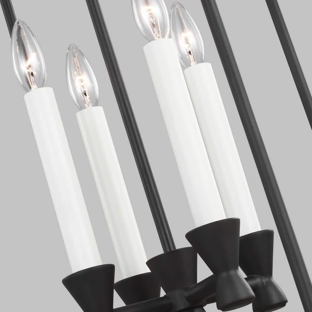 Keystone Aged Iron 4-Light Outdoor Candle Chandelier