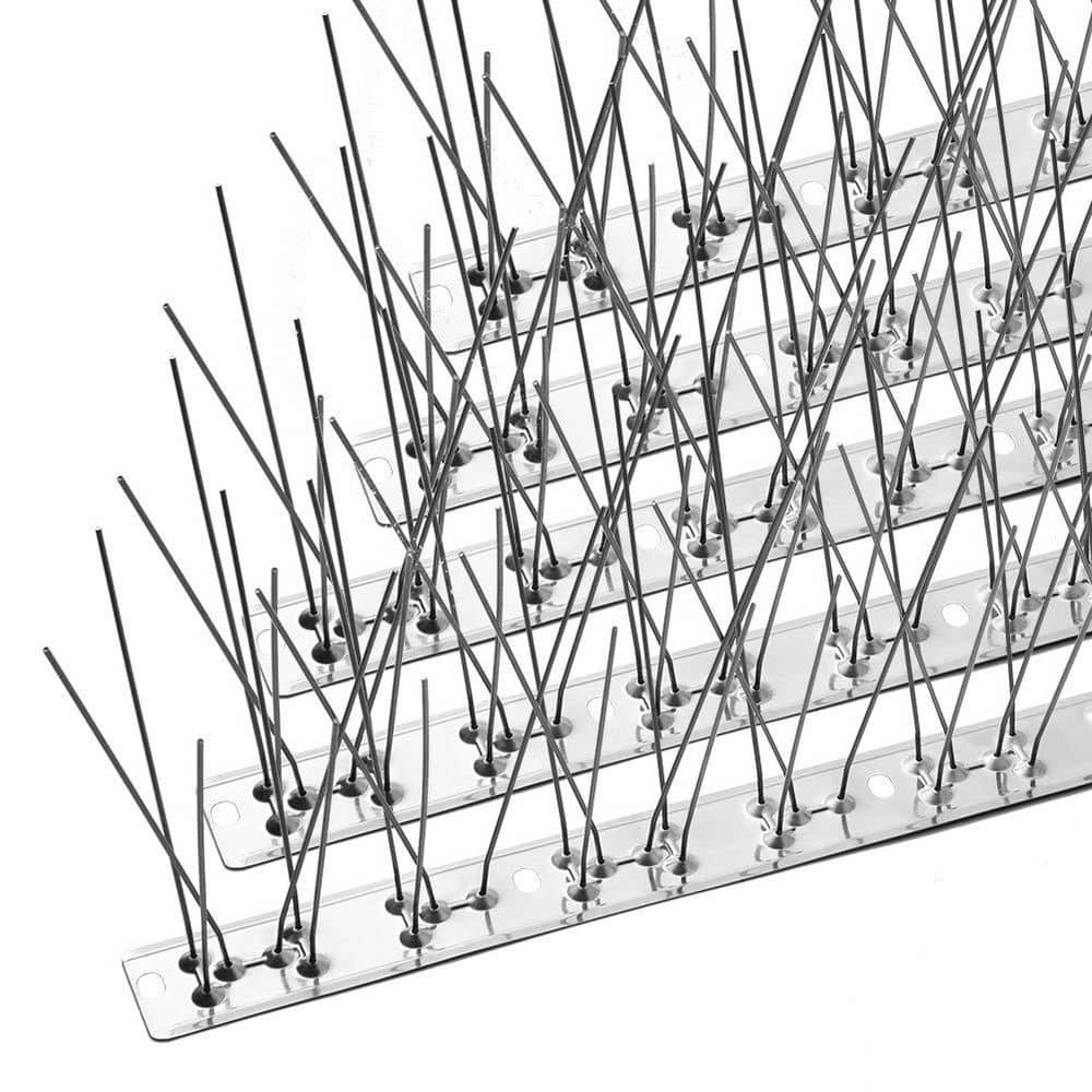 25 ft. Bird Spikes Fence Kit with Stainless Steel Base for Keeping Small Bird, Crows and Woodpeckers Away price history on PriceWatchPro
