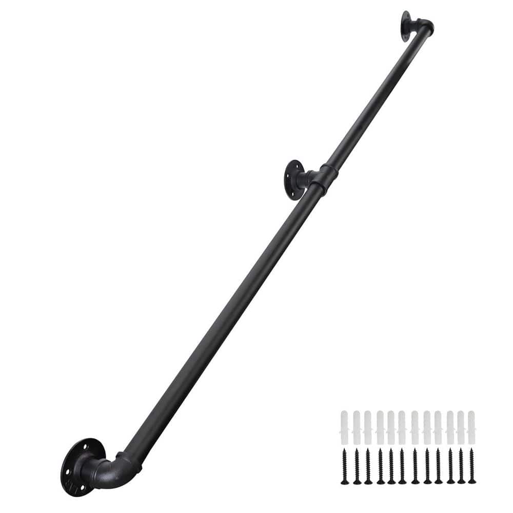 5 ft. Handrails for Outdoor Indoor Steps Easy Install Iron Balusters with Corrosion-Resistant Coating price history on PriceWatchPro