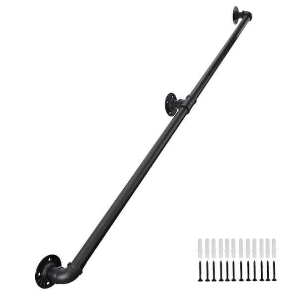 5 ft. Handrails for Outdoor Indoor Steps Easy Install Iron Balusters with Corrosion-Resistant Coating