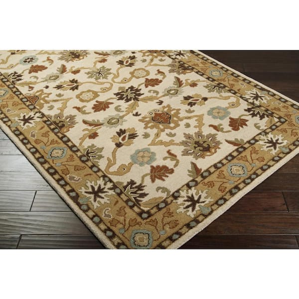 Cicero Ivory 4 ft. x 4 ft. Round Indoor Area Rug