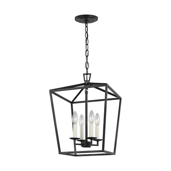 Generation Lighting Dianna 4-Light Midnight Black Small Pendant