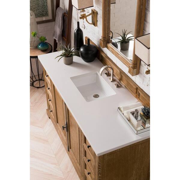 James Martin Vanities Providence 60 In Single Bath Vanity Driftwood With Quartz Top Classic White Basin 238 105 5311 3clw The Home Depot James Martin Vanities Providence 60 In, Home Depot Bathroom Vanities 60 Inch Single Sink