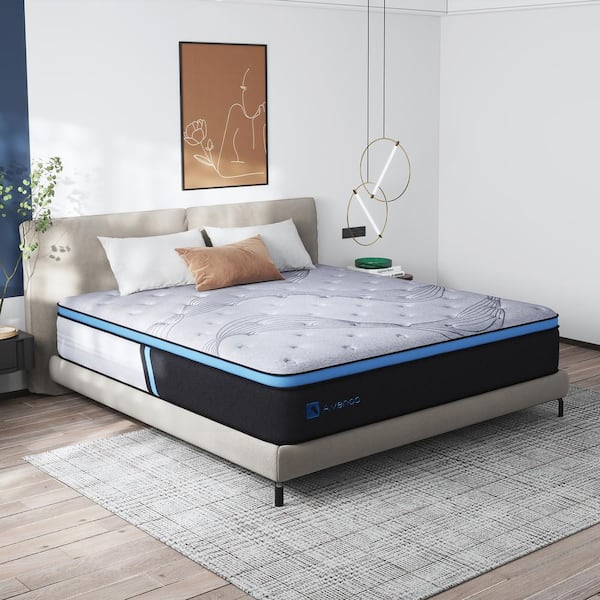 12 in. Medium Hybrid Gel Foam Mattress，Pillow Top Full Mattress