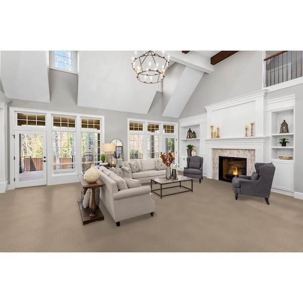 Delight I - Bliss - Beige 48 oz. SD Polyester Texture Carpet - Installation Required