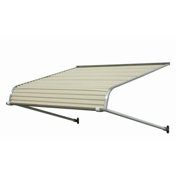 NuImage Awnings 4 ft. 2500 Series Aluminum Door Canopy (16 in. H x 42 in. D) in Almond