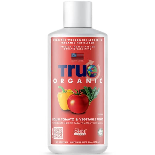 TRUE ORGANIC 16 oz. Organic Tomato and Vegetable Liquid Fertilizer, OMRI Listed, 3-2-3