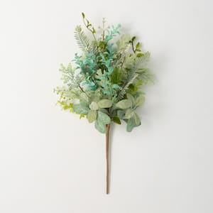 Bindle & Brass 13 in Teal Dried Natural Mixed Floral Mini Bouquet in Kraft  Wrap (2-Pack) BB35-103133 - The Home Depot