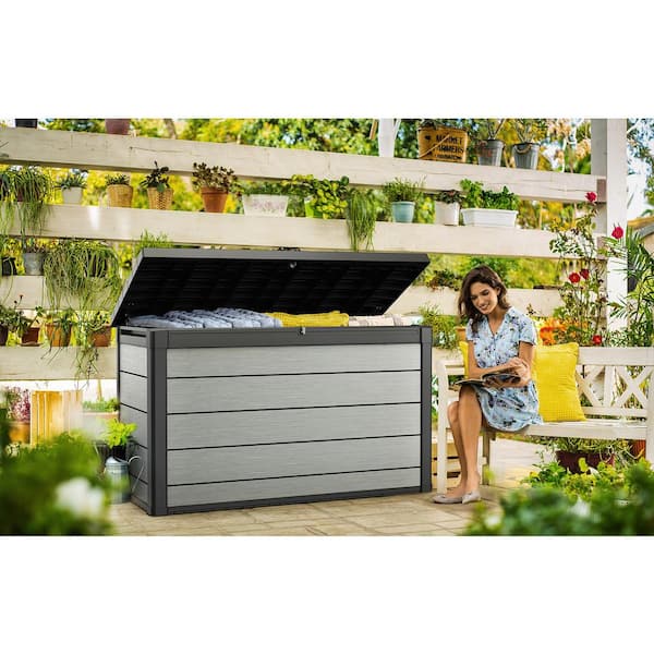  Jungda Outdoor Storage Box Cover for Keter Denali 200 Gallon  Resin Large Deck Box,Waterproof Patio Storage Box Cover - 60 x 29 x 36 Inch  : Patio, Lawn & Garden