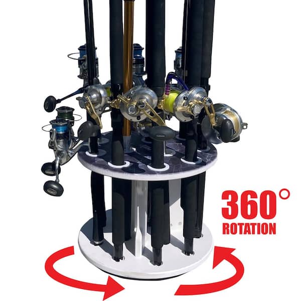 Rush Creek Creations Saltwater Spinning 12 Rod Rack 90-6000 - The