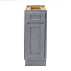 12 in. W. x 21 in. D x 32.5 in. H 1-Drawer Bath Vanity Cabinet Only in Smoky Gray