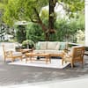 Wood Patio Conversation Sets The Home Depot