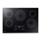 30 in. Radiant Electric Cooktop in Fingerprint Resistant Black Stainless with 5 Elements, Rapid Boil and Wi-Fi