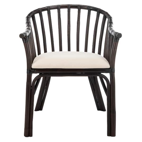 SAFAVIEH Gino Black Wood Arm Chair