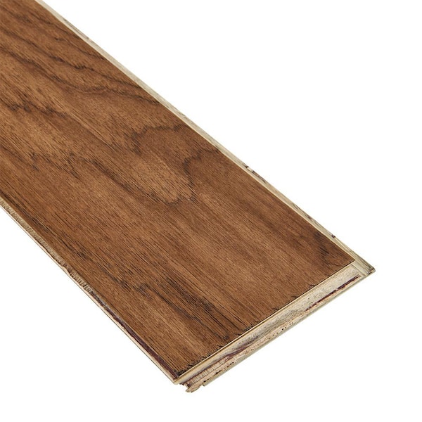 Bruce Time Honored Sienna Hickory 3/8 in. T x 5 in. W Click Lock Hand Scraped Engineered Hardwood Flooring (28.1 sq.ft./ctn)