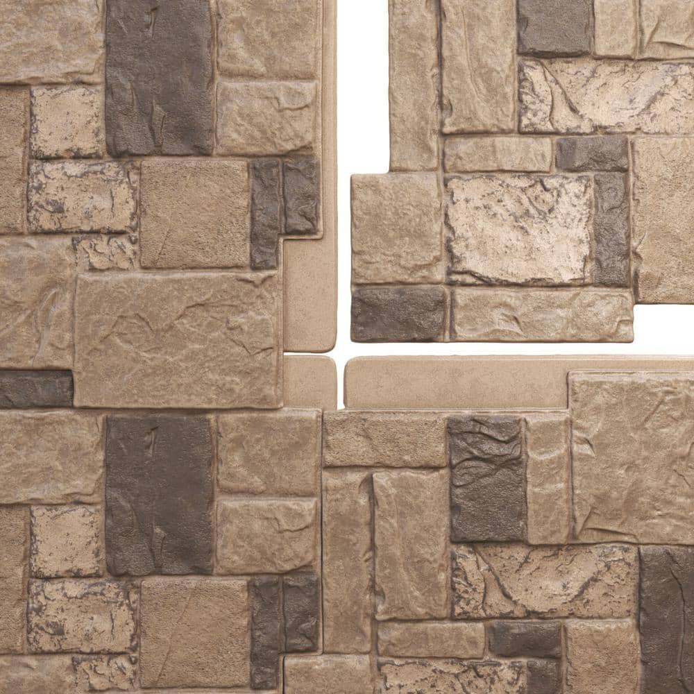 Smokey Ridge Faux Stone Siding Panel, 48" x 24"