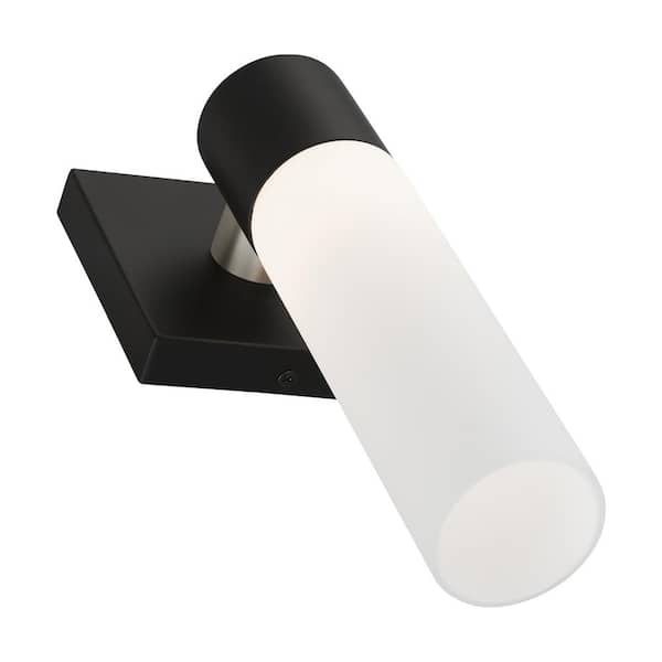 AVIANCE LIGHTING Aspen 4.5 in. 1-Light Black ADA Wall Sconce with