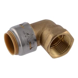 Max 3/4 in. Push-to-Connect x FIP Brass 90° Elbow Fitting (3-Pack)