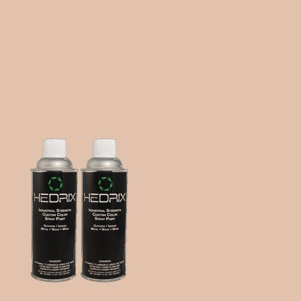 Hedrix 11 oz. Match of 3B19-2 Brown Shale Gloss Custom Spray Paint (2-Pack)