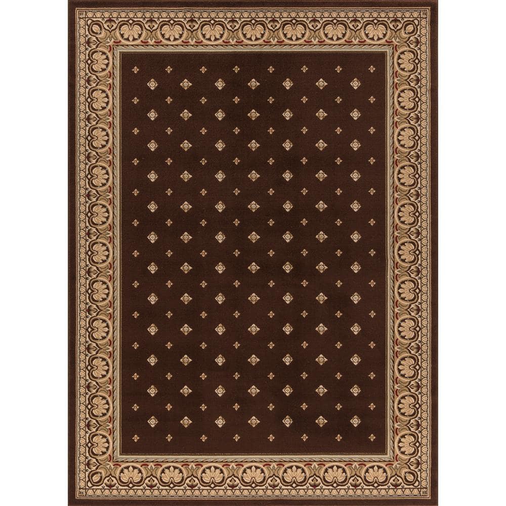 Ankara Pin Dot Brown 8 ft. x 11 ft. Area Rug price history on PriceWatchPro