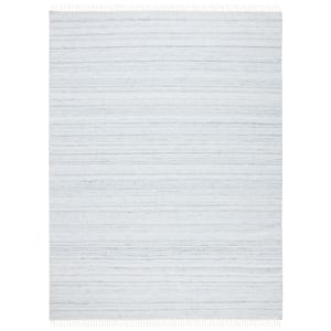 Kilim Ivory/Grey 8 ft. x 10 ft. Solid Color Gradient Area Rug