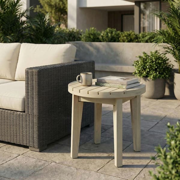 26インチ Lycvki Black Iron Outdoor End Table for Garden, Patio, Balcony