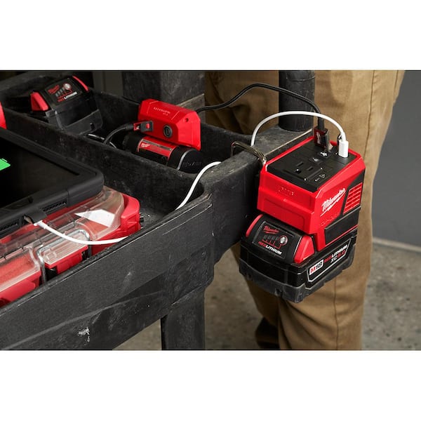 Milwaukee M18 18 Volt Lithium Ion 175 Watt Powered Compact Inverter for M18 Batteries Tool Only 2846 20 The Home Depot