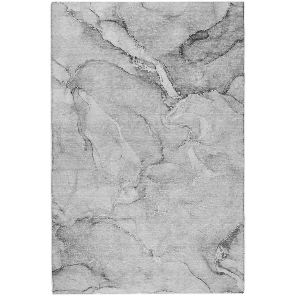 Dream Shag Premium Machine Washable Abstract ADS516 Gray 8 ft. x 10 ft. Area Rug price history on PriceWatchPro