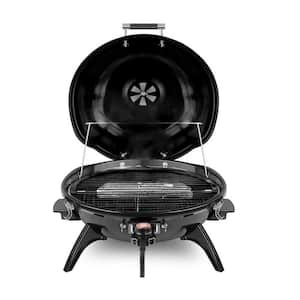 240 sq. in. Black Metal 15-Serving Electric BBQ Grill Portable Removable Stand Indoor Grill Indoor Outdoor Use