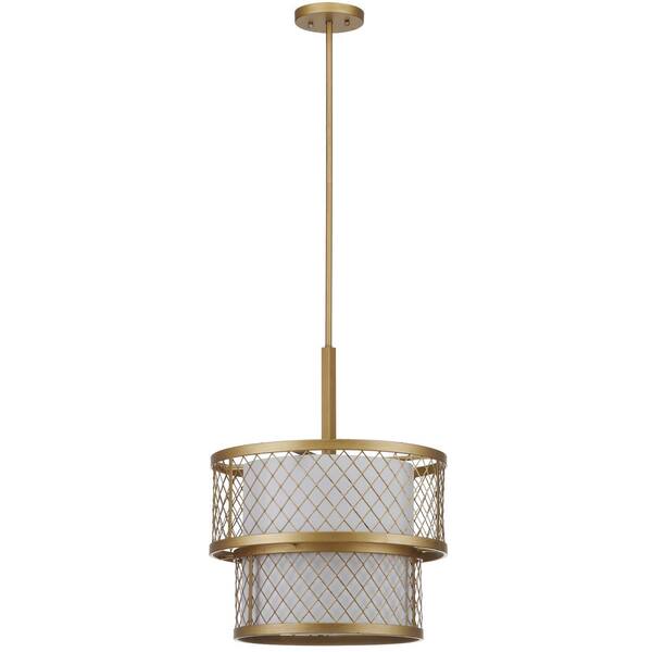 Safavieh Evie Mesh 6 Light Antique Gold Pendant With Off White Shade Lit4200a The Home Depot Safavieh Evie Mesh 6 Light Antique Gold, Gold Mesh Lamp Shade
