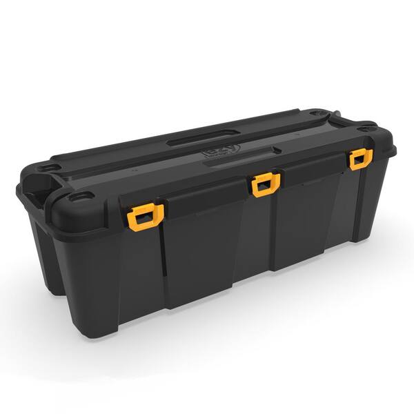 Ezy Storage Bunker 34.34 Gal. Heavy-Duty Garage Storage Container Tub  (4-Pack) 4 x FBA32274 - The Home Depot