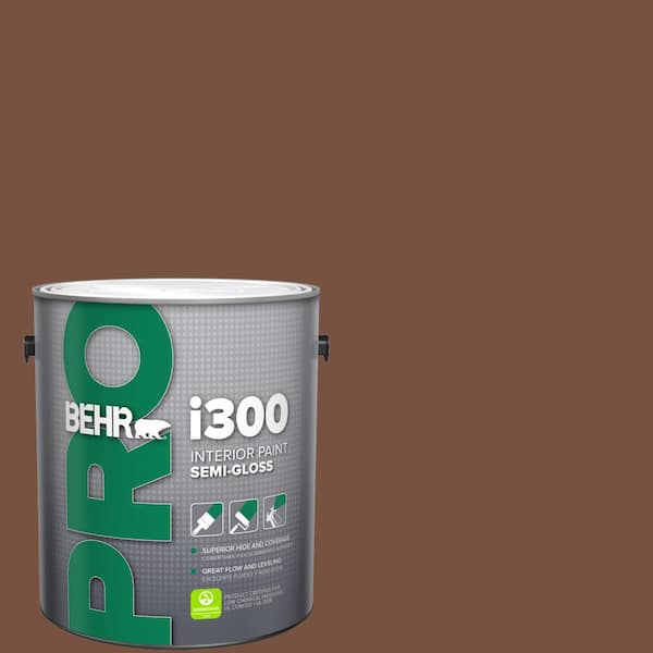 BEHR PRO 1 gal. #240F-7 Root Beer Semi-Gloss Interior Paint