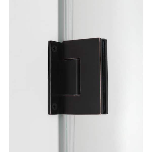 Aston SDR997EZ-38-10 Kinkade 72 inch High x 38 inch Wide Hinged Frameless Shower Door - Bronze