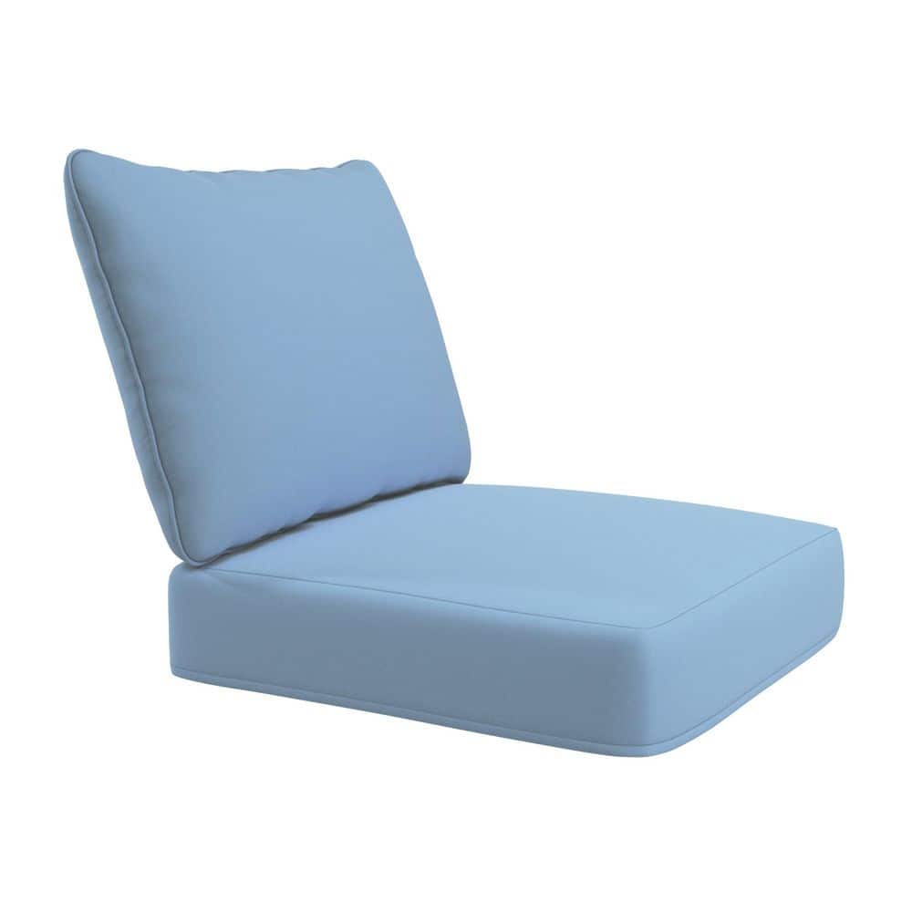 Deep Seat Cushion Set with Sunbrella Fabric and Dual-Layer Foam Core, 24 x 48 in. Air Blue price history on PriceWatchPro