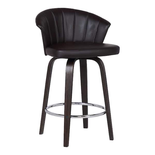 Counter Height Bar Stool, Leather Studded Bar Stools