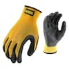 DEWALT Textured Rubber Coated Gripper Glove - Medium DPG70M