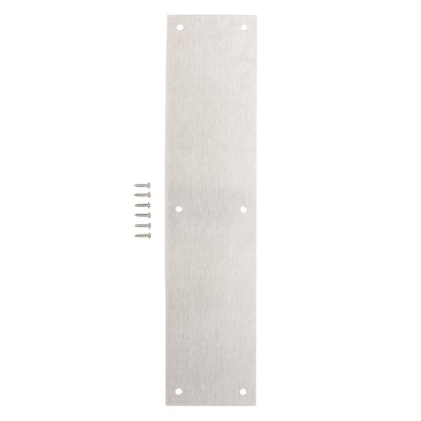 Universal Hardware 3.5 in. x 15 in. Stainless Steel Push Plate